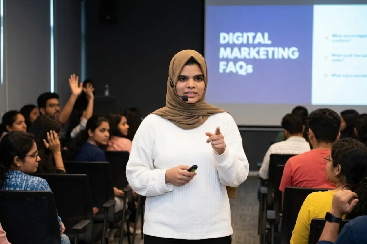 freelance digital marketing strategist in abu dhabi answering to the faq