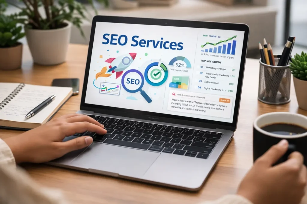 seo services by freelance digital marketing strategist in abu dhabi
