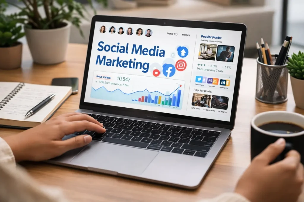 freelance digital marketing specialist in Abu Dhabi providing social media marketing services